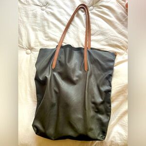 Meron Ethiopian Forest Green Leather Tote